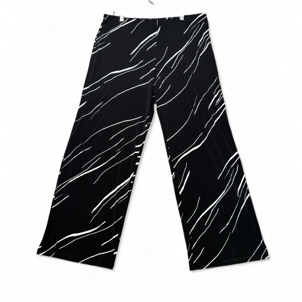 Alfani Black and White Patterned Trousers